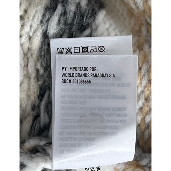 American Eagle Cream Tribal Crew Neck Sweater Reg Small - Picture 7 of 8